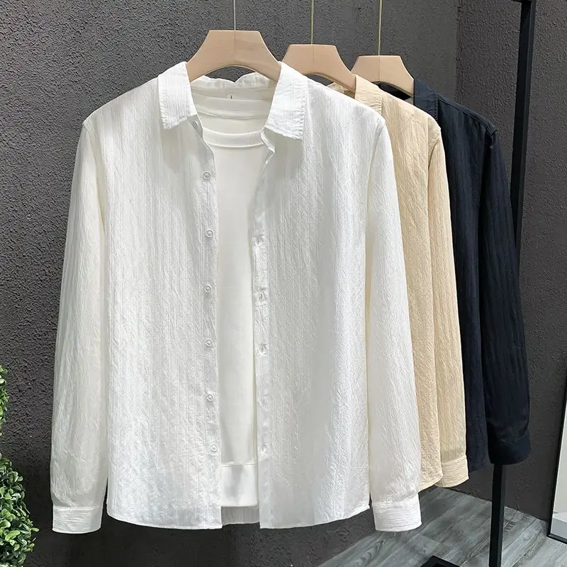 2025 Spring and Autumn Summer New Fashionable Brand Long Sleeve Shirt Men's Cardigan Casual Versatile Top
2025 Spring and Autumn Summer New Fashionable Brand Long Sleeve Shirt Men's Cardigan Casual Versatile Top