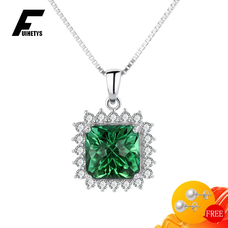 Fashion Necklace 925 Sterling Sliver Jewelry with Emerald Zircon Gemstones Pendant Accessories for Women Wedding Party Gifts
Fashion Necklace 925 Sterling Sliver Jewelry with Emerald Zircon Gemstones Pendant Accessories for Women Wedding Party Gifts