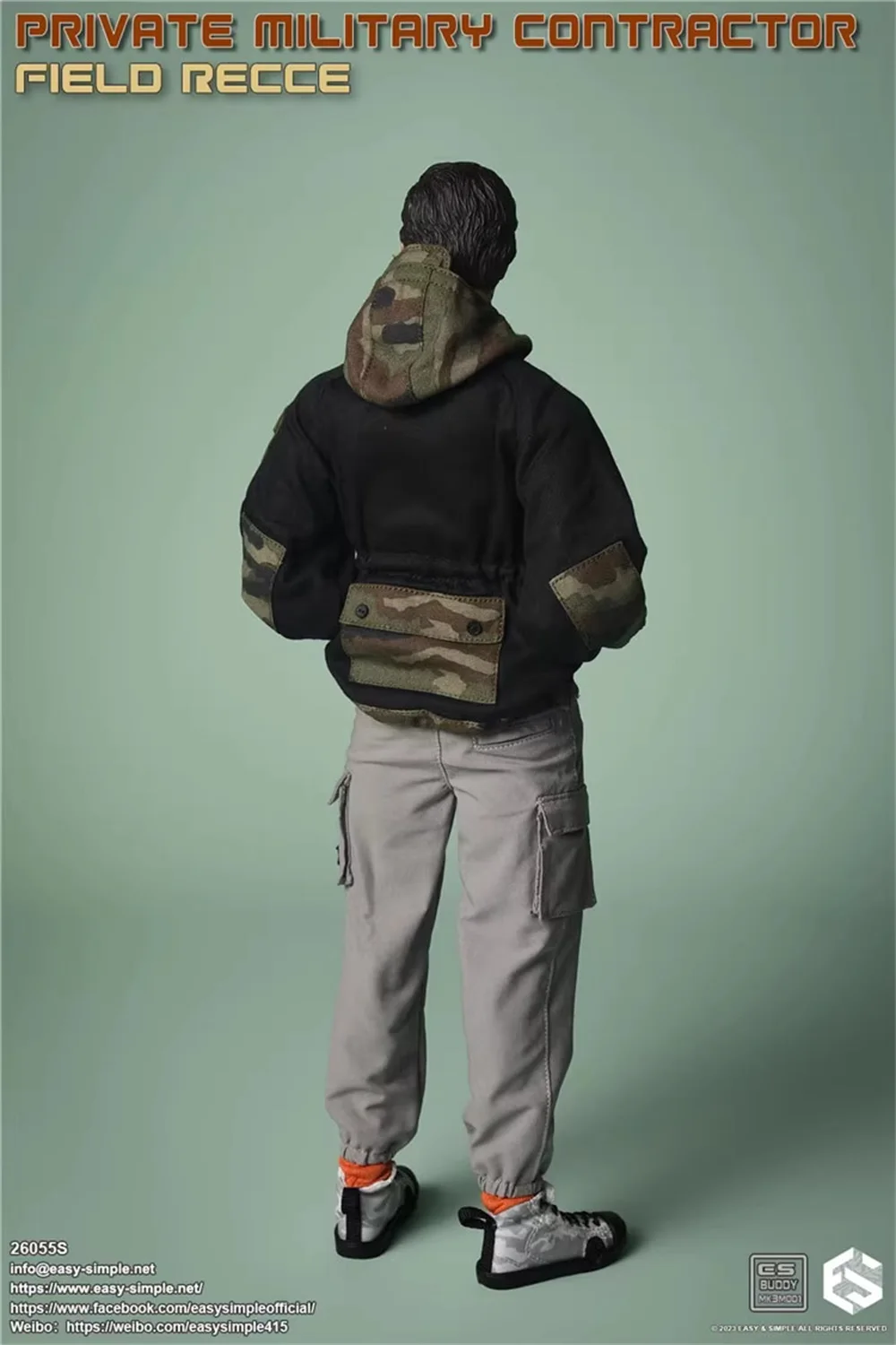 1/6 Easy&Simple ES 26055R Private Contractor Operator Jacket Hoodie Coat Tops Pant Waist Bag Fit 12" COO DAM Body Doll
1/6 Easy&Simple ES 26055R Private Contractor Operator Jacket Hoodie Coat Tops Pant Waist Bag Fit 12" COO DAM Body Doll