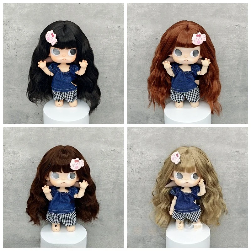 1 Pieces Wig for Blythe Doll Upset Duck with Bangs Head Circumference 24.5-26cm Diy Dress Up Toy
1 Pieces Wig for Blythe Doll Upset Duck with Bangs Head Circumference 24.5-26cm Diy Dress Up Toy
