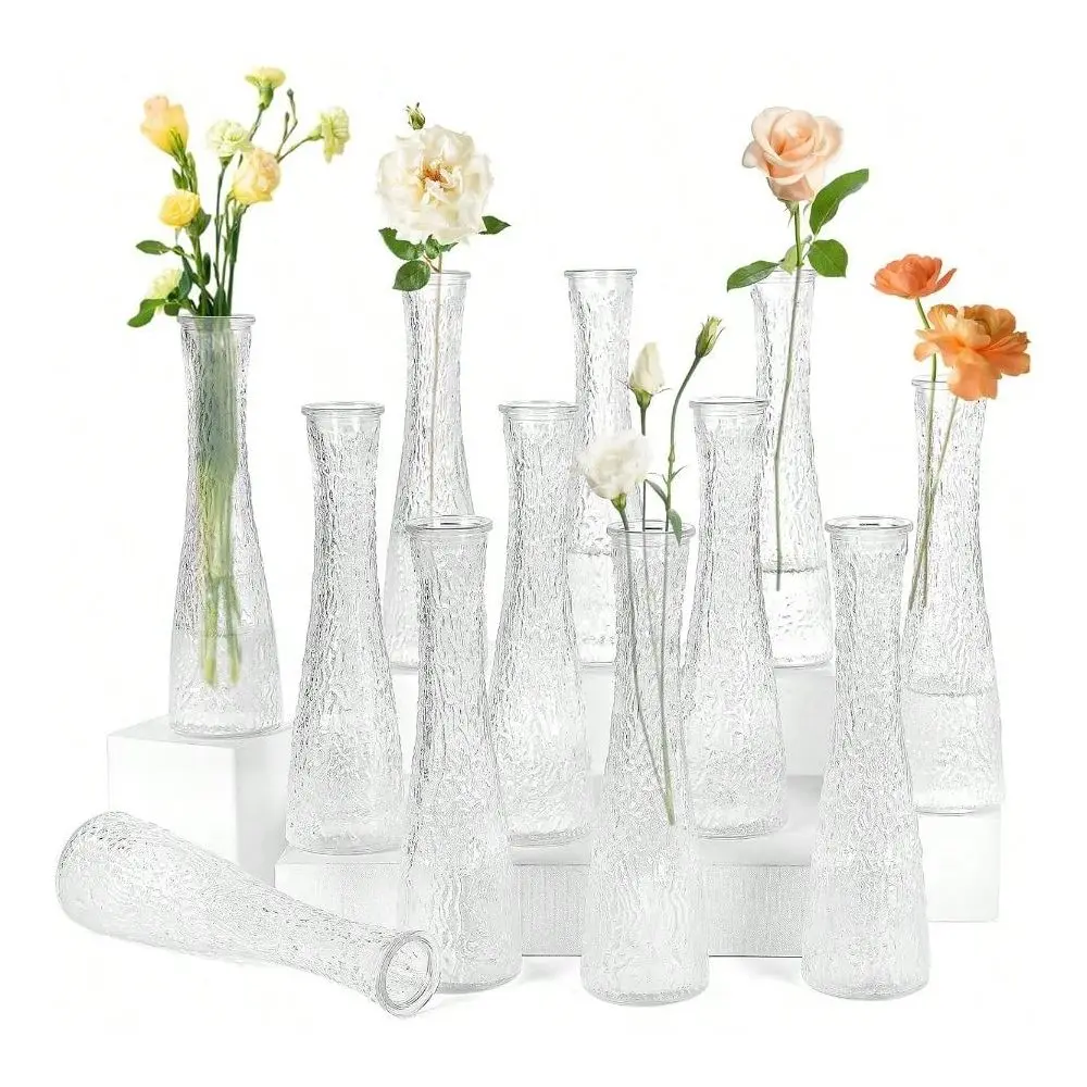 Bud Vases Bulk 12 Pcs Ribbed Wedding Centerpiece Vases, Small Flower Vases Table Decor, Party Events Home Decor
Bud Vases Bulk 12 Pcs Ribbed Wedding Centerpiece Vases, Small Flower Vases Table Decor, Party Events Home Decor
