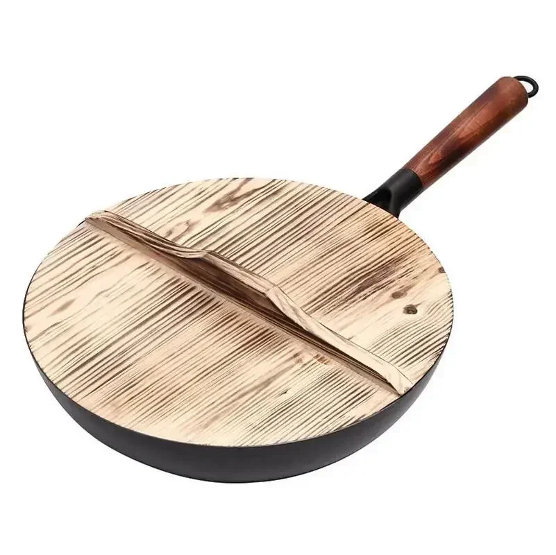 Handmade Iron Pot 32CM Frying Pan Uncoated Health Wok Non-Stick Pan Gas Stove Induction Cooker Universal Wood Cover Iron Wok
Handmade Iron Pot 32CM Frying Pan Uncoated Health Wok Non-Stick Pan Gas Stove Induction Cooker Universal Wood Cover Iron Wok
