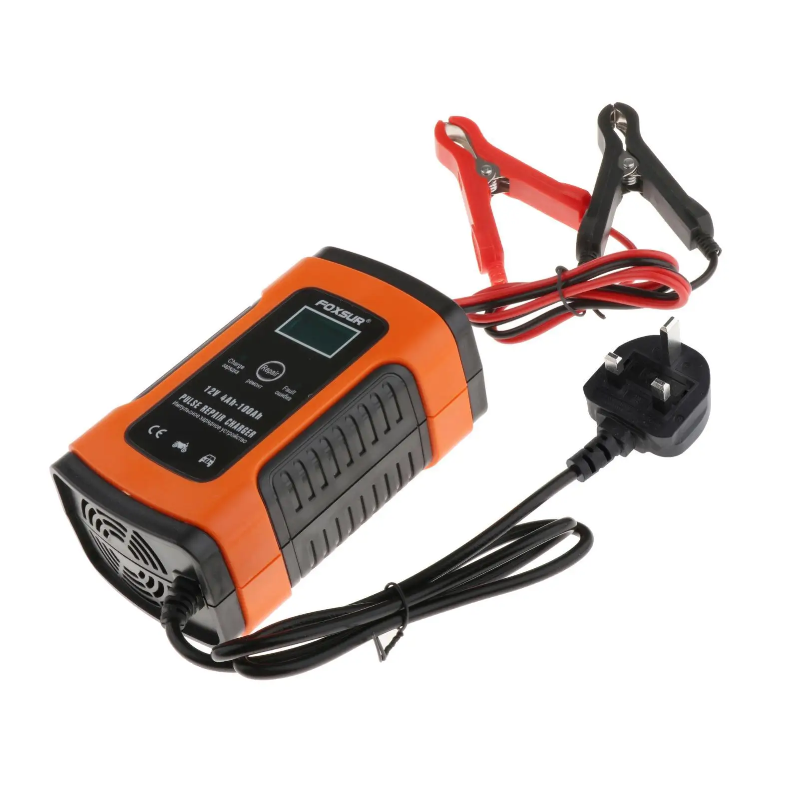 Digital Full Automatic Battery 12V 5A Amp Fast Power Charging Charger Lead with Cable Clamps
Digital Full Automatic Battery 12V 5A Amp Fast Power Charging Charger Lead with Cable Clamps