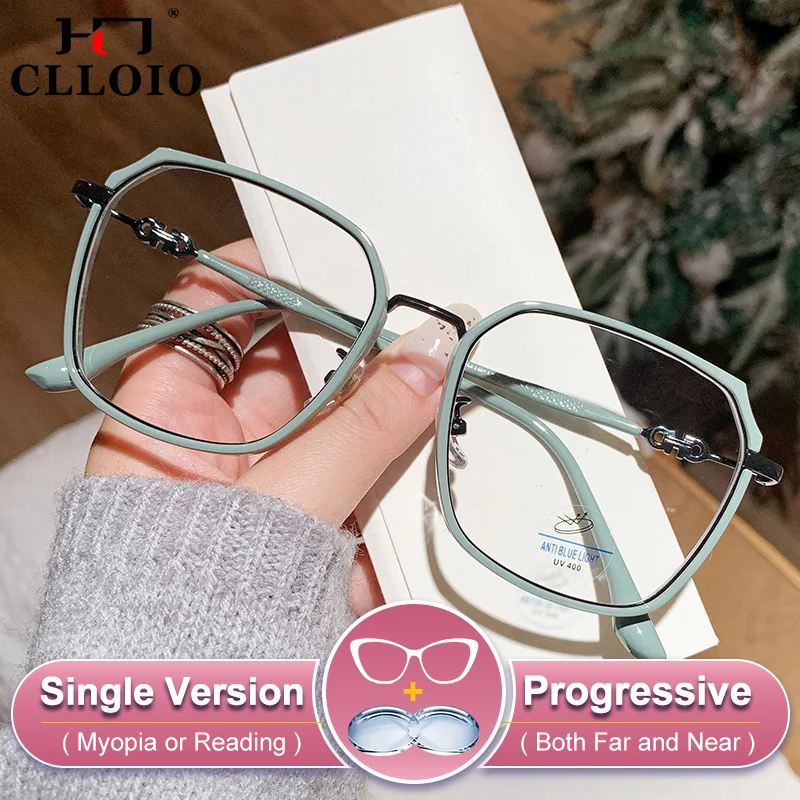 CLLOIO Fashion Polygon Myopia Student Glasses Women Anti Blue Ray Prescription Glasses Reading Progressive Customized Eyeglasses
CLLOIO Fashion Polygon Myopia Student Glasses Women Anti Blue Ray Prescription Glasses Reading Progressive Customized Eyeglasses