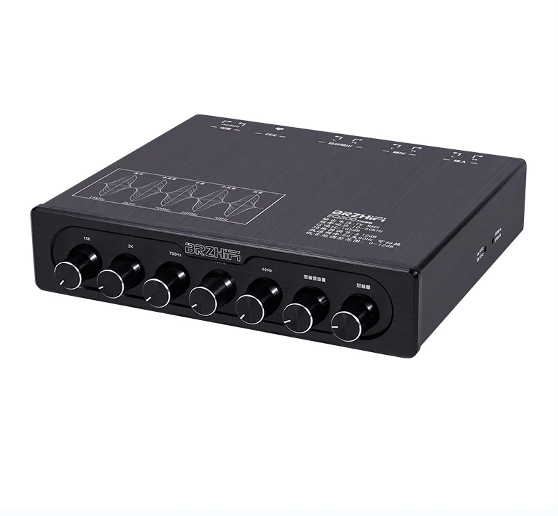 EQ500 Предварительный усилитель 5-сегментный эквалайзер Эффектор обработки звука Маленький микшер
EQ500 Предварительный усилитель 5-сегментный эквалайзер Эффектор обработки звука Маленький микшер