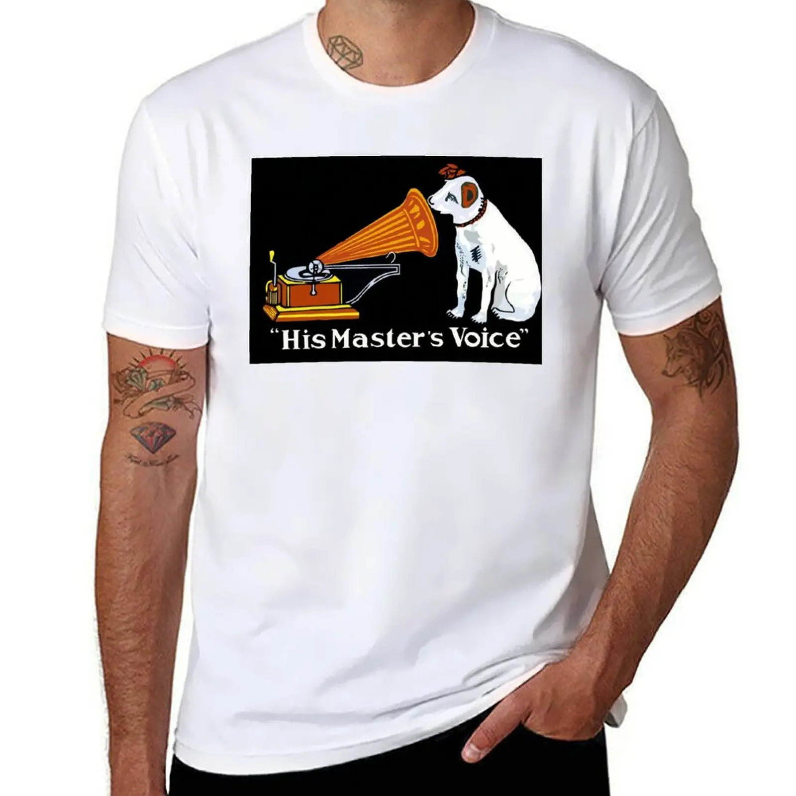 His Master's Voice, Nipper the Dog T-Shirt t shirt man luxury man t shirt cotton T-Shirt
His Master's Voice, Nipper the Dog T-Shirt t shirt man luxury man t shirt cotton T-Shirt
