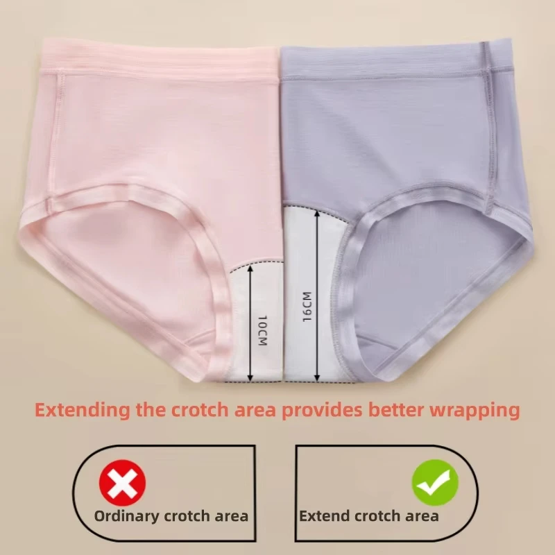 Modal Women's Panties Lengthened Inner Crotch Female Briefs Underwear Underpants 7A Level Antibacterial Sexy Soft Fit Panties
Modal Women's Panties Lengthened Inner Crotch Female Briefs Underwear Underpants 7A Level Antibacterial Sexy Soft Fit Panties