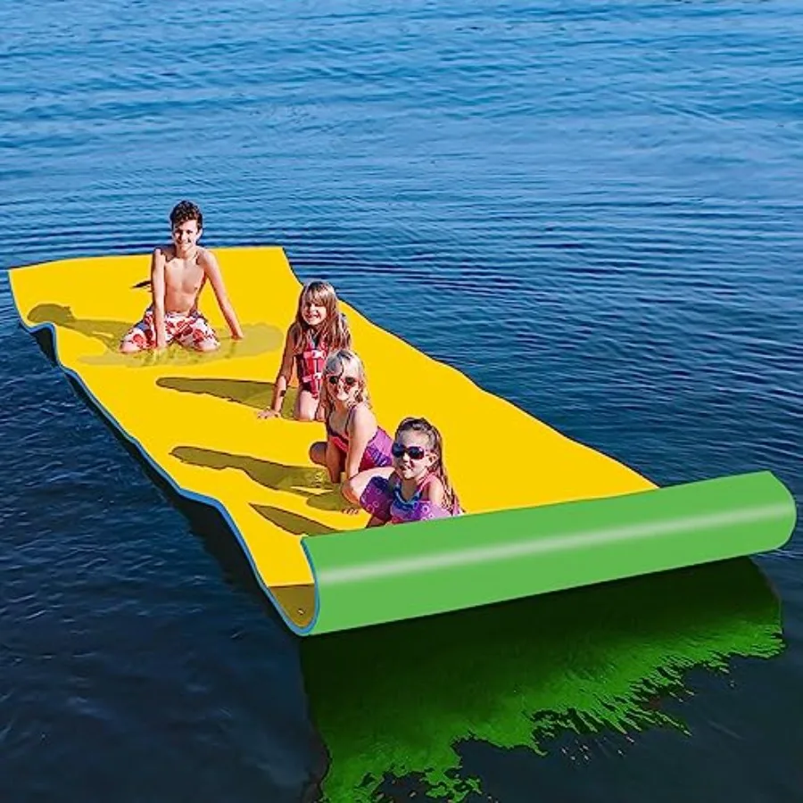 12ft x 6ft Floating Water Mat 3-Layer Tear-Resistant XPE Foam Pool Mat with 12ft Anchor Rope 800lbs Capacity Floating Pad for L
12ft x 6ft Floating Water Mat 3-Layer Tear-Resistant XPE Foam Pool Mat with 12ft Anchor Rope 800lbs Capacity Floating Pad for L