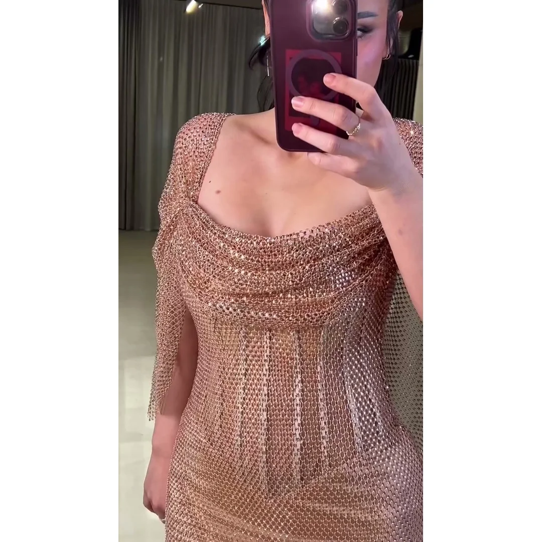 Aileen Elegant Sequin Off Shoulder Gold Mermaid Clubbing Dress 2026 Floor Length Formal Party Customized فساتين سهره Ladies
Aileen Elegant Sequin Off Shoulder Gold Mermaid Clubbing Dress 2026 Floor Length Formal Party Customized فساتين سهره Ladies