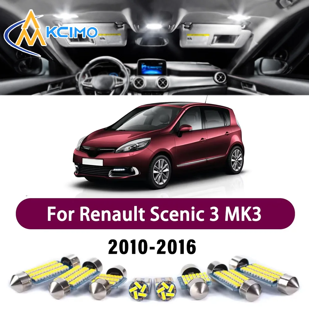 Premium LED Interior Lighting Kit for Renault Scenic 3 MK3 2010-2016 2011 2012 High-Quality Error-Free Dome Map Trunk Auto Lamps
Premium LED Interior Lighting Kit for Renault Scenic 3 MK3 2010-2016 2011 2012 High-Quality Error-Free Dome Map Trunk Auto Lamps