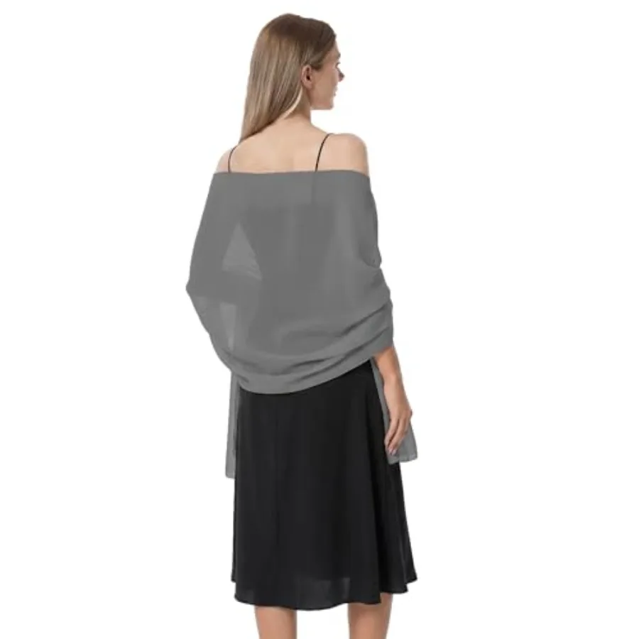 Chiffon Shawls and Wraps for Evening Dresses Women Elegant Soft Scarf Bridal Scarve Wedding Stole
Chiffon Shawls and Wraps for Evening Dresses Women Elegant Soft Scarf Bridal Scarve Wedding Stole