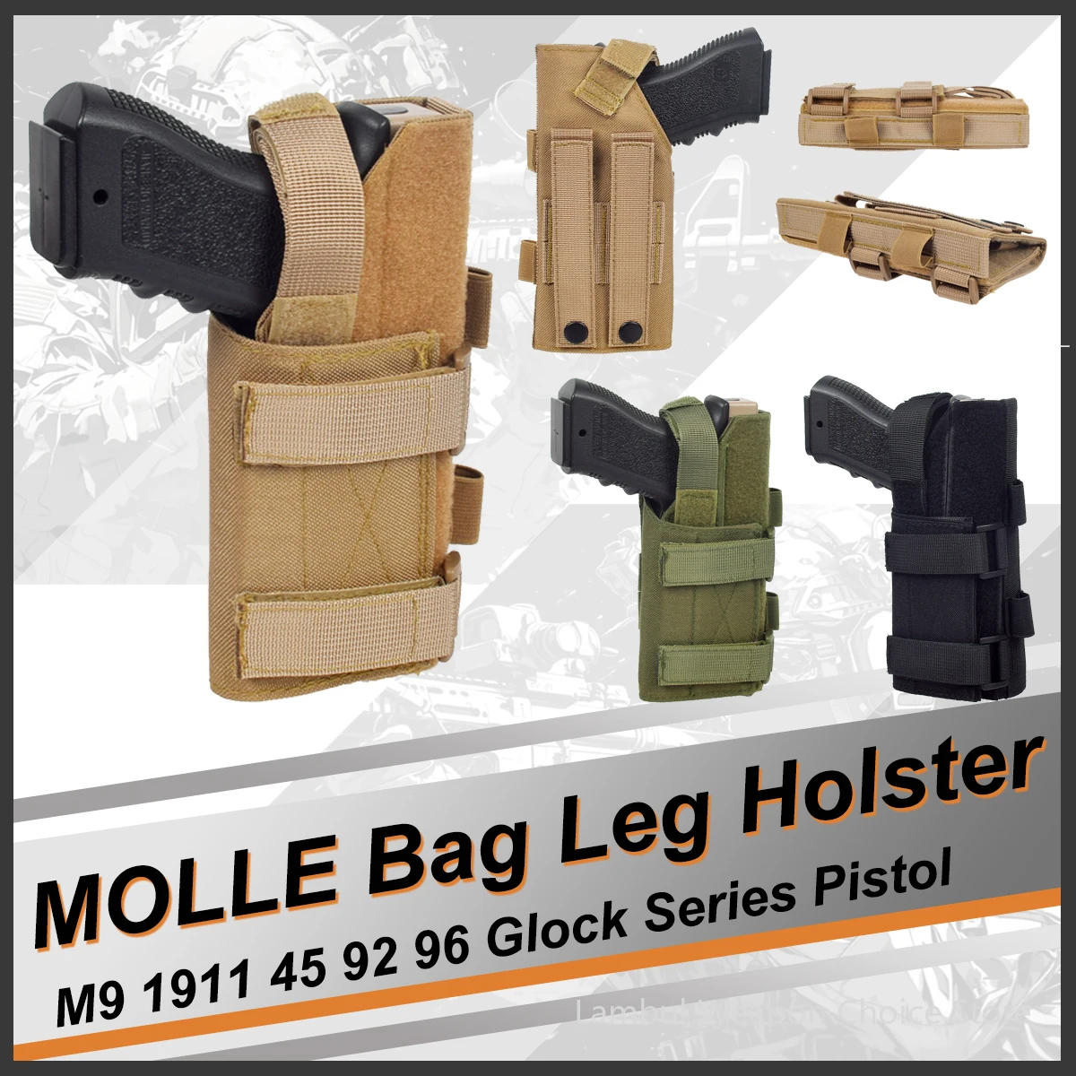 1PC Outdoor Glock Holster MOLLE Bag Leg Quick Pull Out Organizer Bag Portable Hide Quick Pull Organizer Bag Accessories Pistol
1PC Outdoor Glock Holster MOLLE Bag Leg Quick Pull Out Organizer Bag Portable Hide Quick Pull Organizer Bag Accessories Pistol