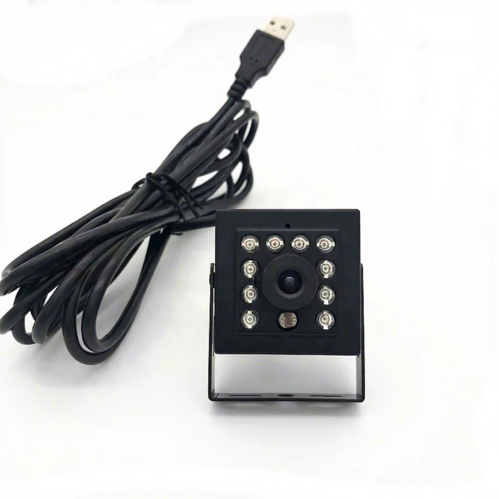 OEM Factory HD 1MP 720P Mini CMOS Sensor Night Vision USB Camera with 10 IR LEDs for Bird Nest & ATM Machine & Kiosk
OEM Factory HD 1MP 720P Mini CMOS Sensor Night Vision USB Camera with 10 IR LEDs for Bird Nest & ATM Machine & Kiosk
