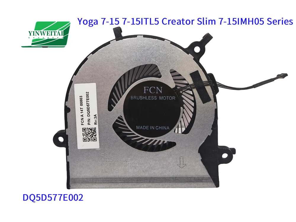 Вентилятор для Lenovo Yoga 7-15 7-15ITL5 Creator Slim 7-15IMH05 Series DQ5D577E002 0FMDV0000H OFMDV0000H DC5V DQ5D577E000 5H40S20095
Вентилятор для Lenovo Yoga 7-15 7-15ITL5 Creator Slim 7-15IMH05 Series DQ5D577E002 0FMDV0000H OFMDV0000H DC5V DQ5D577E000 5H40S20095