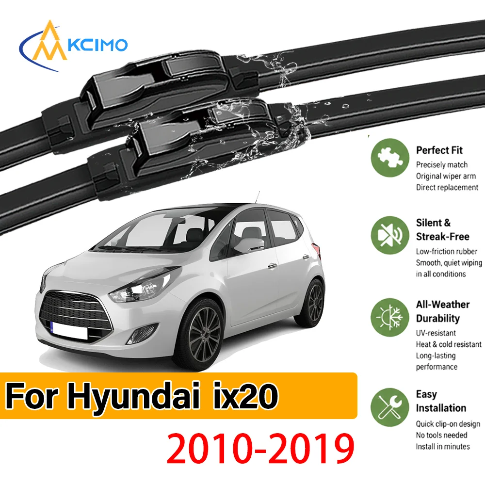 Guarantee Clear Vision 2PCS Wiper Blades for Hyundai ix20 2010-2019 All-Season Clarity Easy Install Safe Driving Confidence
Guarantee Clear Vision 2PCS Wiper Blades for Hyundai ix20 2010-2019 All-Season Clarity Easy Install Safe Driving Confidence