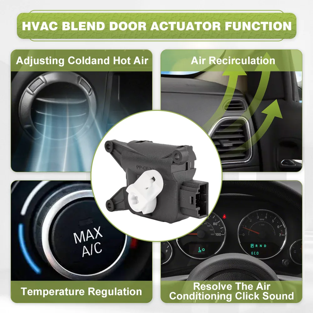 HVAC Heater Blend Door Actuator 1K1907511C 2Q0907511E 5Q0907511 3C0907511 For Audi A3/S3 Q3 TT VW Caddy EOS Golf Jetta Skoda
HVAC Heater Blend Door Actuator 1K1907511C 2Q0907511E 5Q0907511 3C0907511 For Audi A3/S3 Q3 TT VW Caddy EOS Golf Jetta Skoda