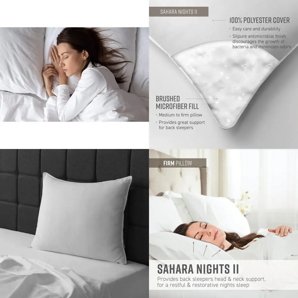 Подушка Medium Loft King-Size из матовой микрофибры для сна на спине и на боку - моющаяся, качество гостиничного и курортного уровня
Подушка Medium Loft King-Size из матовой микрофибры для сна на спине и на боку - моющаяся, качество гостиничного и курортного уровня