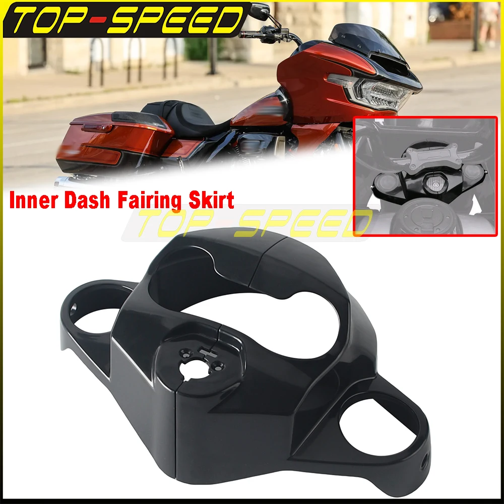Durable Motorcycle Keyhole Cover For Harley Road Glide Cubic Inch Engine CVO ST 24+ Front Key Protector Inner Dash Fairing Skirt