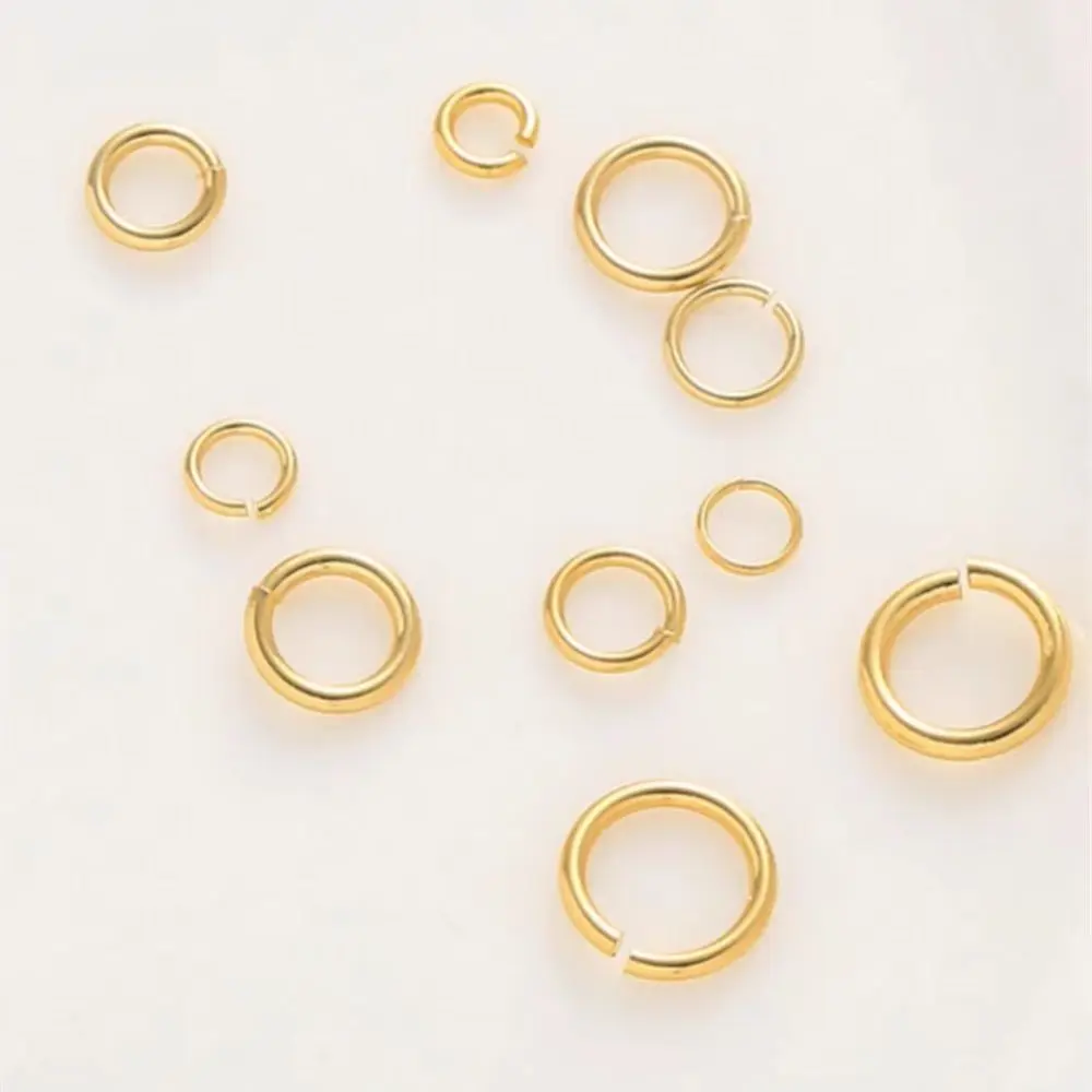 18K Gold Necklace Bracelet Opening Ring Small Circle Ending Connection Ring Handmade DIY Jewelry Accessories Connection Ring
18K Gold Necklace Bracelet Opening Ring Small Circle Ending Connection Ring Handmade DIY Jewelry Accessories Connection Ring