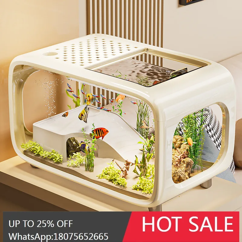 MJY Sealed Large Turtle Tank with Lid Transparent Acrylic Ecological Landscaping Aquarium
MJY Sealed Large Turtle Tank with Lid Transparent Acrylic Ecological Landscaping Aquarium