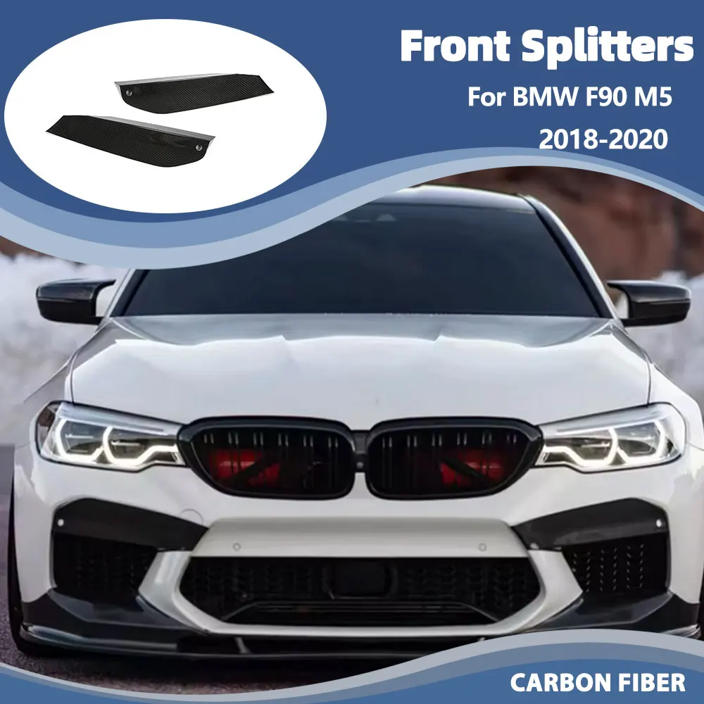 Dry Carbon Front Splitters For BMW F90 M5 2018-2020 Fog Lamp Cover Sticker Cupwings Winglets Fins
Dry Carbon Front Splitters For BMW F90 M5 2018-2020 Fog Lamp Cover Sticker Cupwings Winglets Fins