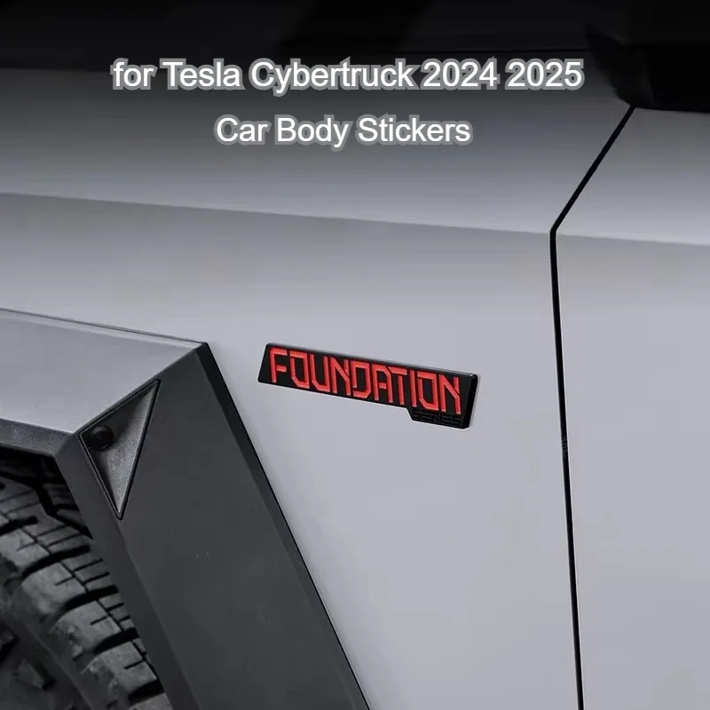 Эмблема с буквами для Tesla Cybertruck 2024 2025 FOUNDATION, наклейки для стайлинга автомобилей, 3D креативный значок на багажник, наклейка, аксессуары
Эмблема с буквами для Tesla Cybertruck 2024 2025 FOUNDATION, наклейки для стайлинга автомобилей, 3D креативный значок на багажник, наклейка, аксессуары