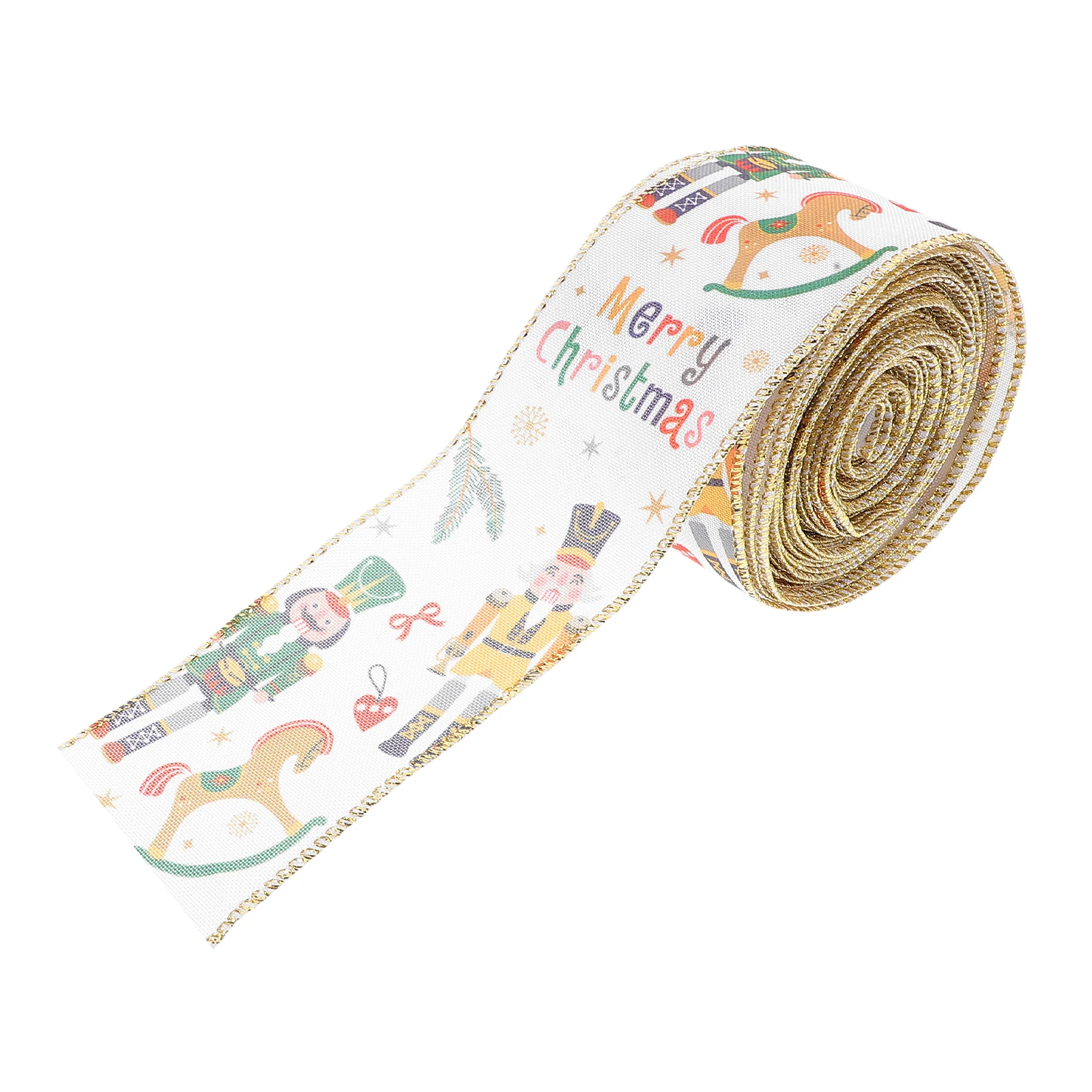 Christmas Ribbon Nutcracker Bowknot Craft Decor Cartoon Wired Curling Holiday Festive Touch Tree Wrapping DIY Projects Versatile
Christmas Ribbon Nutcracker Bowknot Craft Decor Cartoon Wired Curling Holiday Festive Touch Tree Wrapping DIY Projects Versatile