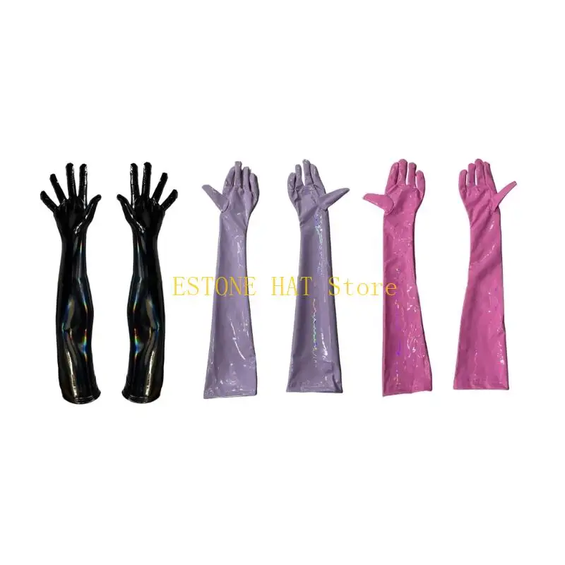 49MF Элегантные глянцевые плотные перчатки из искусственной кожи Длинные перчатки для модных женщин Вечерние мероприятия и
49MF Элегантные глянцевые плотные перчатки из искусственной кожи Длинные перчатки для модных женщин Вечерние мероприятия и