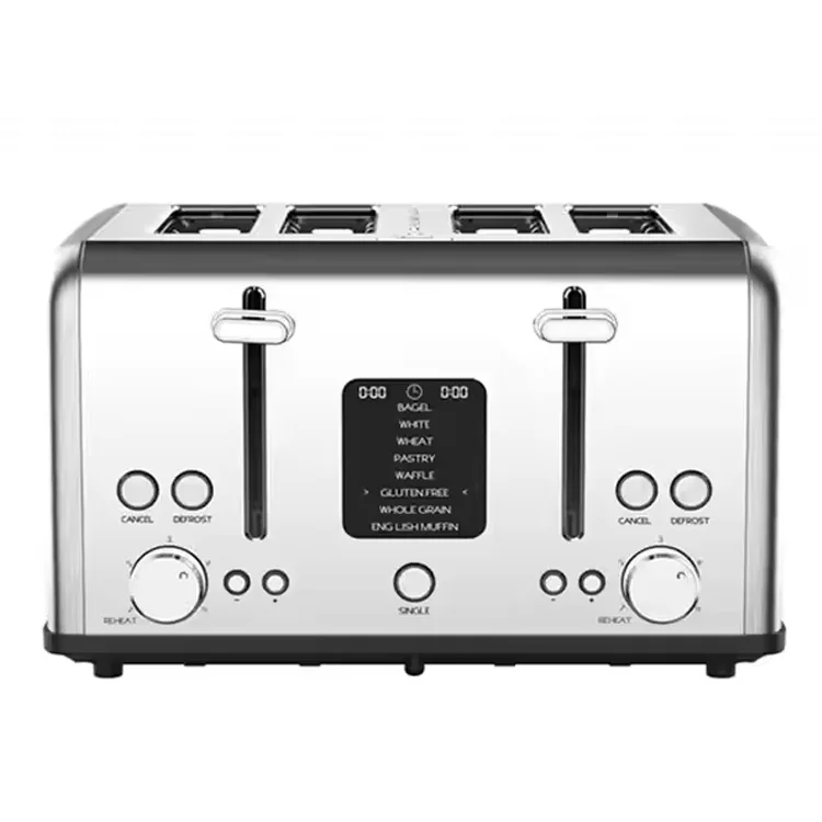 229225 CE/ETL 1630w Latest Stainless Steel Digital Timer Toaster Digital Screen Bread Toaster
229225 CE/ETL 1630w Latest Stainless Steel Digital Timer Toaster Digital Screen Bread Toaster