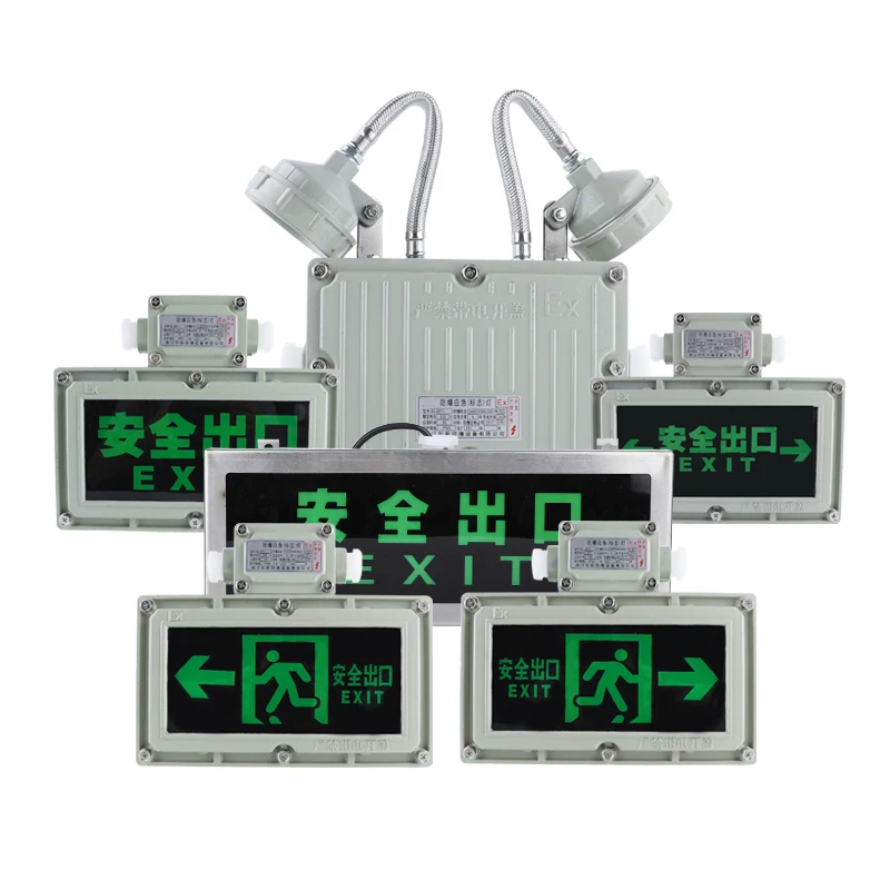 Explosion-proof sign light LED emergency light Safety exit EX fire channel Emergency evacuation indication Double head lighting
Explosion-proof sign light LED emergency light Safety exit EX fire channel Emergency evacuation indication Double head lighting