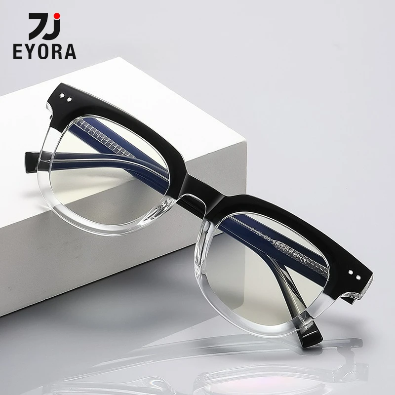 EYORA Fashion TR90 Oval Women Reading Glasses Anti Blue Ray Photochromic Myopia Glasses Progressive Prescription Optical Eyewear
EYORA Fashion TR90 Oval Women Reading Glasses Anti Blue Ray Photochromic Myopia Glasses Progressive Prescription Optical Eyewear