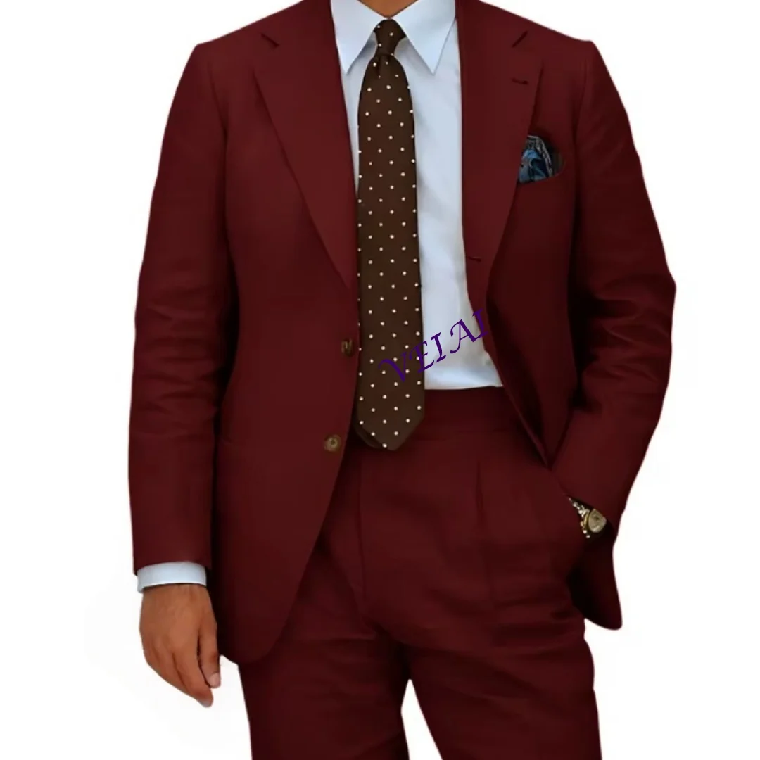 CustomizedClassic brown men's suit 2-piece jacket pants slim fit formal set for concert birthday wedding cocktail party meeting
CustomizedClassic brown men's suit 2-piece jacket pants slim fit formal set for concert birthday wedding cocktail party meeting