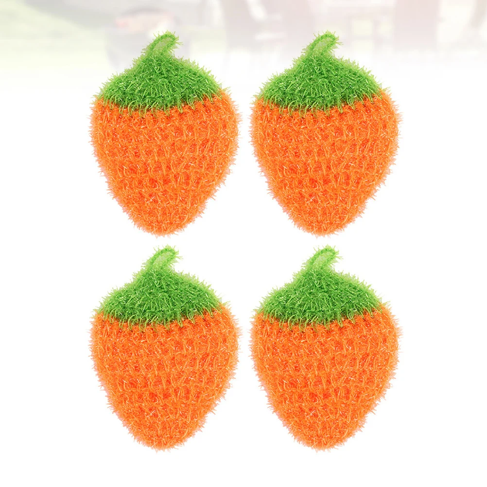 4Pcs Creative Strawberry Dish Cloth Kitchen Cleaning Cloth Oil Removal Dish Towel Soft Foam Making Hanging Rope
4Pcs Creative Strawberry Dish Cloth Kitchen Cleaning Cloth Oil Removal Dish Towel Soft Foam Making Hanging Rope