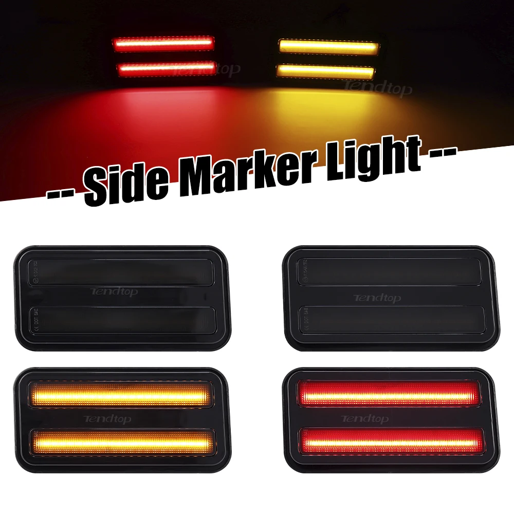 Front Amber / White Rear Red Turn Signal Lights LED Bumper Side Marker Lights For 1970-1981 Pontiac Firebird/Trans
Front Amber / White Rear Red Turn Signal Lights LED Bumper Side Marker Lights For 1970-1981 Pontiac Firebird/Trans
