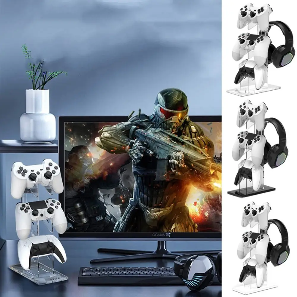 Practical Acrylic 3-Layer Controller Holder Black White Game Handle Display Stand Transparent Stability Desktop
Practical Acrylic 3-Layer Controller Holder Black White Game Handle Display Stand Transparent Stability Desktop