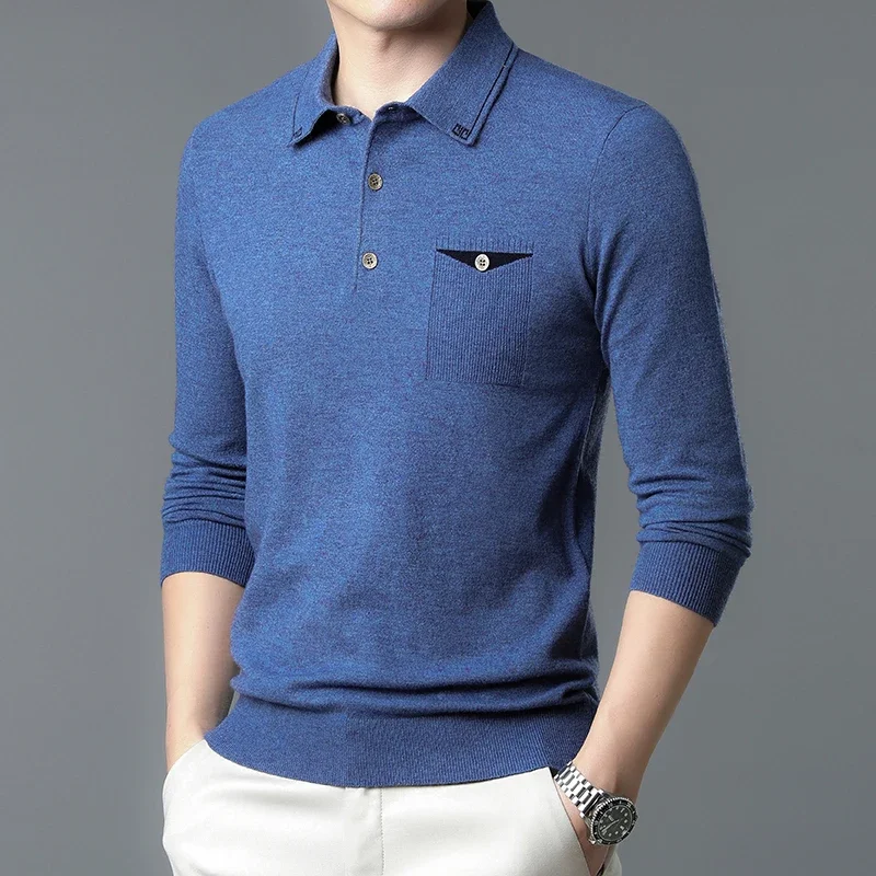 Men's New Woolen Sweater with A Lapel Collar, Business and Casual Knit Base, Comfortable and Versatile Long Sleeves
Men's New Woolen Sweater with A Lapel Collar, Business and Casual Knit Base, Comfortable and Versatile Long Sleeves