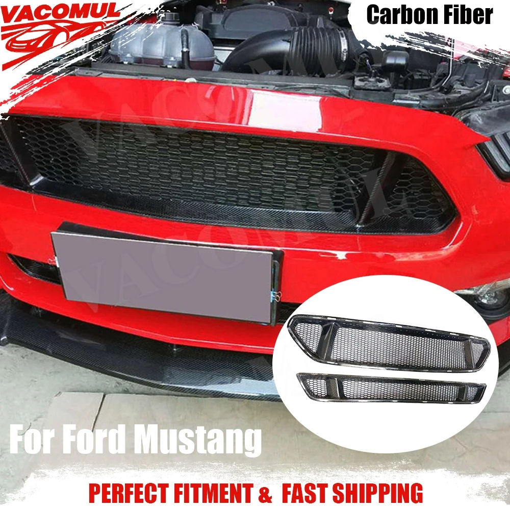Передний бампер VACOMUL из углеродного волокна, сетчатая решетка для Ford Mustang 2015 2016 2017, Стайлинг автомобиля, передняя сетчатая решетка из FRP, обвес
Передний бампер VACOMUL из углеродного волокна, сетчатая решетка для Ford Mustang 2015 2016 2017, Стайлинг автомобиля, передняя сетчатая решетка из FRP, обвес