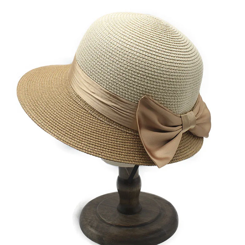 Bowknot Color-blocked Straw Hat With Lampshade For Women, Summer Sun Protection Straw Hat, Artistic Round-top Bucket Hat
Bowknot Color-blocked Straw Hat With Lampshade For Women, Summer Sun Protection Straw Hat, Artistic Round-top Bucket Hat