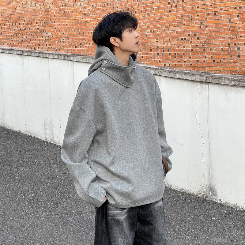 Simple and high-end design sense stand up collar hooded sweatshirt 2024 new men's solid color loose and versatile casual top
Simple and high-end design sense stand up collar hooded sweatshirt 2024 new men's solid color loose and versatile casual top