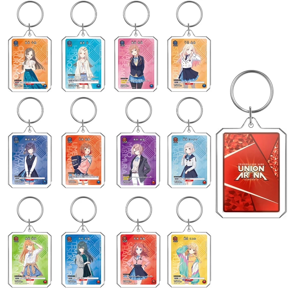 New Union Arena Anime Acrylic Pendant Transparent Keychain Kuramoto China Himesaki Rinami Cartoon Child Accessories Gift
New Union Arena Anime Acrylic Pendant Transparent Keychain Kuramoto China Himesaki Rinami Cartoon Child Accessories Gift