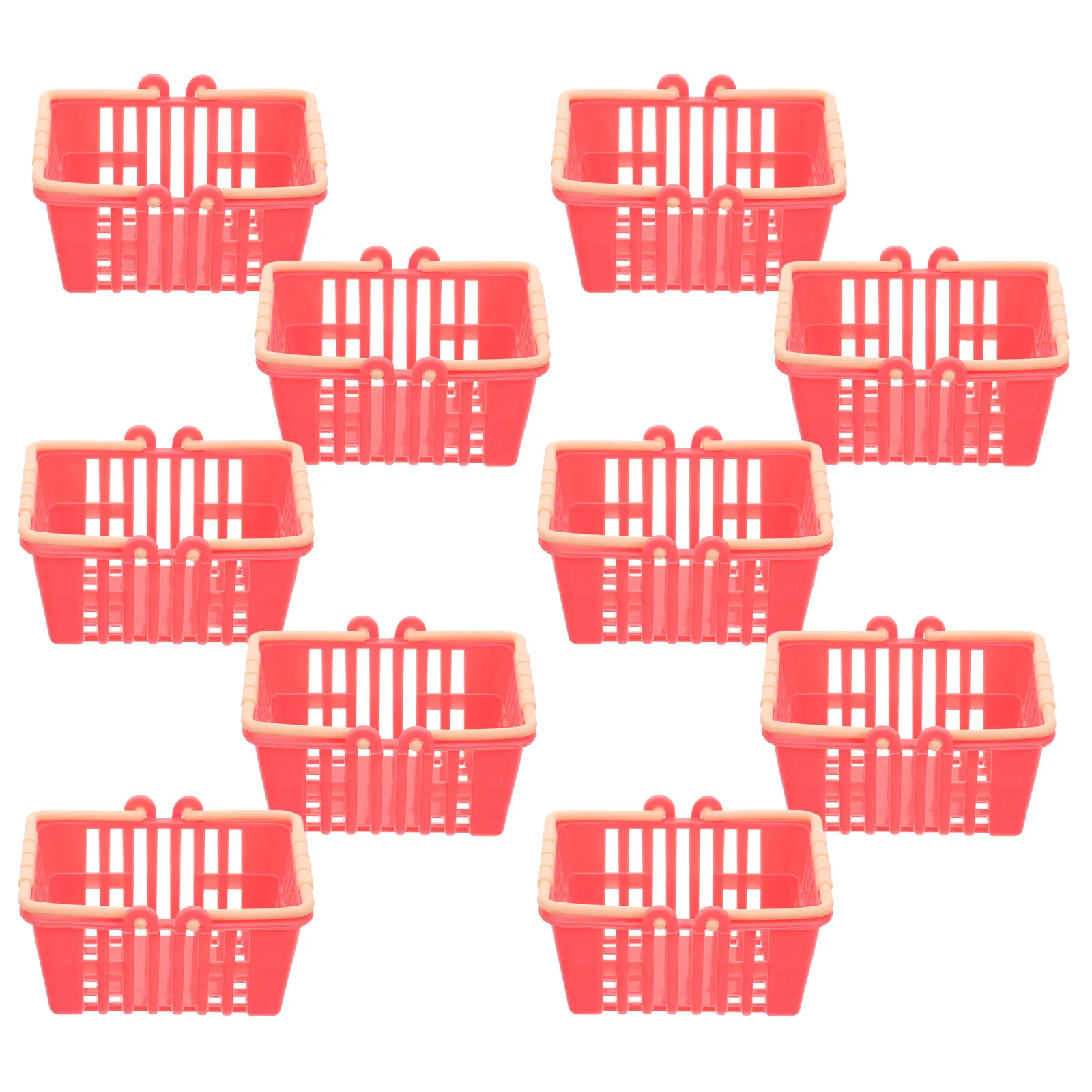 10Pcs Mini Grocery Baskets Plastic Material Smooth Surface Safe Use Long Life Mini House Decoration Storage Handle Design
10Pcs Mini Grocery Baskets Plastic Material Smooth Surface Safe Use Long Life Mini House Decoration Storage Handle Design