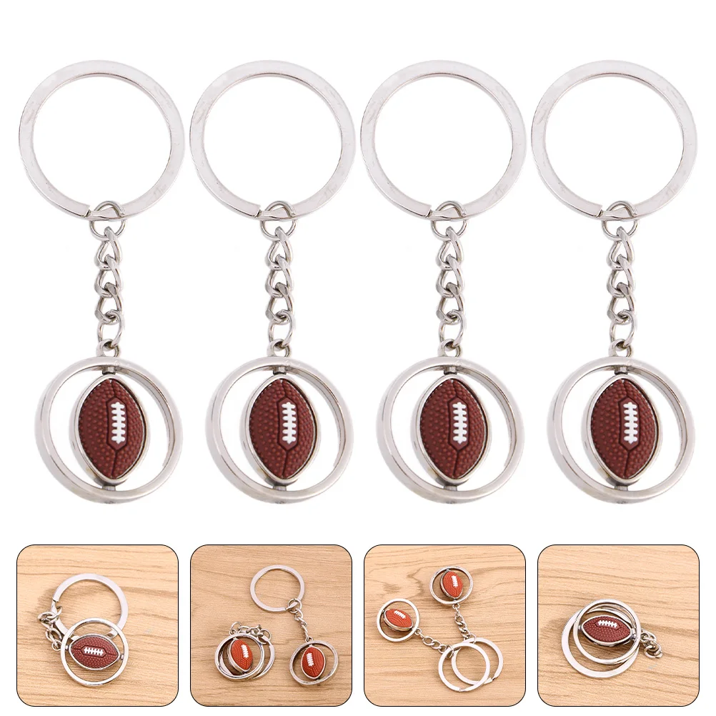 4pcs Rugby-Shaped Metal Rotating Keychain Durable Commemorative Decoration Creative Ball Theme Gift For Golfers Exquisite
4pcs Rugby-Shaped Metal Rotating Keychain Durable Commemorative Decoration Creative Ball Theme Gift For Golfers Exquisite
