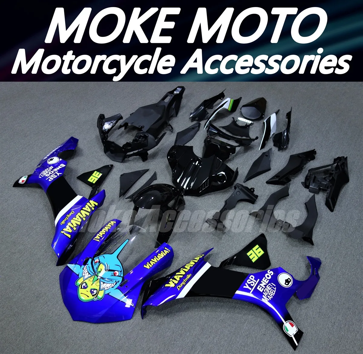 Moke moto Motorcycle Fairings Kit Fit For Yzf R1M R1 2015 2016 2017 2018 2019 Bodywork Set High Quality Injection New Blue Shark
Moke moto Motorcycle Fairings Kit Fit For Yzf R1M R1 2015 2016 2017 2018 2019 Bodywork Set High Quality Injection New Blue Shark