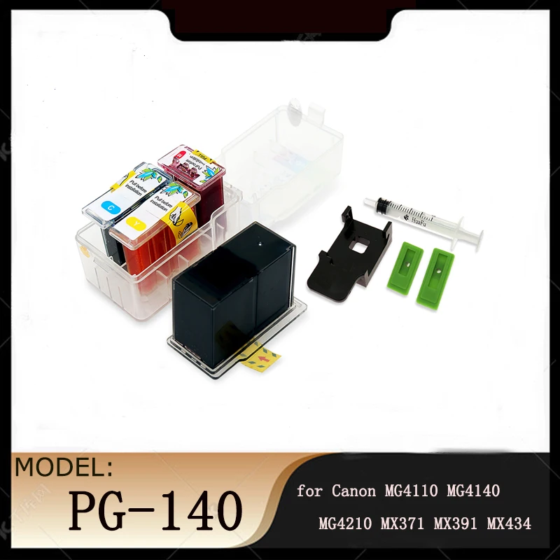 Smart cartridge PG-140 cl 141 refill kit for Canon MG4110 MG4140 MG4210 MX371 MX391 MX434 MX451 M521 Printer
Smart cartridge PG-140 cl 141 refill kit for Canon MG4110 MG4140 MG4210 MX371 MX391 MX434 MX451 M521 Printer