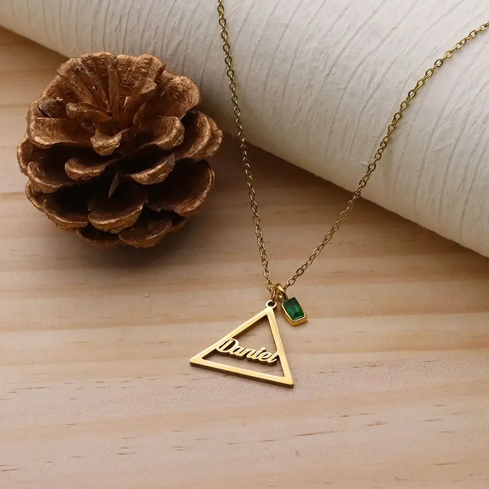 Chandler Custom Name Stainless Steel Triangle Necklace For Women Dainty Triangle Aesthetic Geometry Jewelry Gift For Her
Chandler Custom Name Stainless Steel Triangle Necklace For Women Dainty Triangle Aesthetic Geometry Jewelry Gift For Her