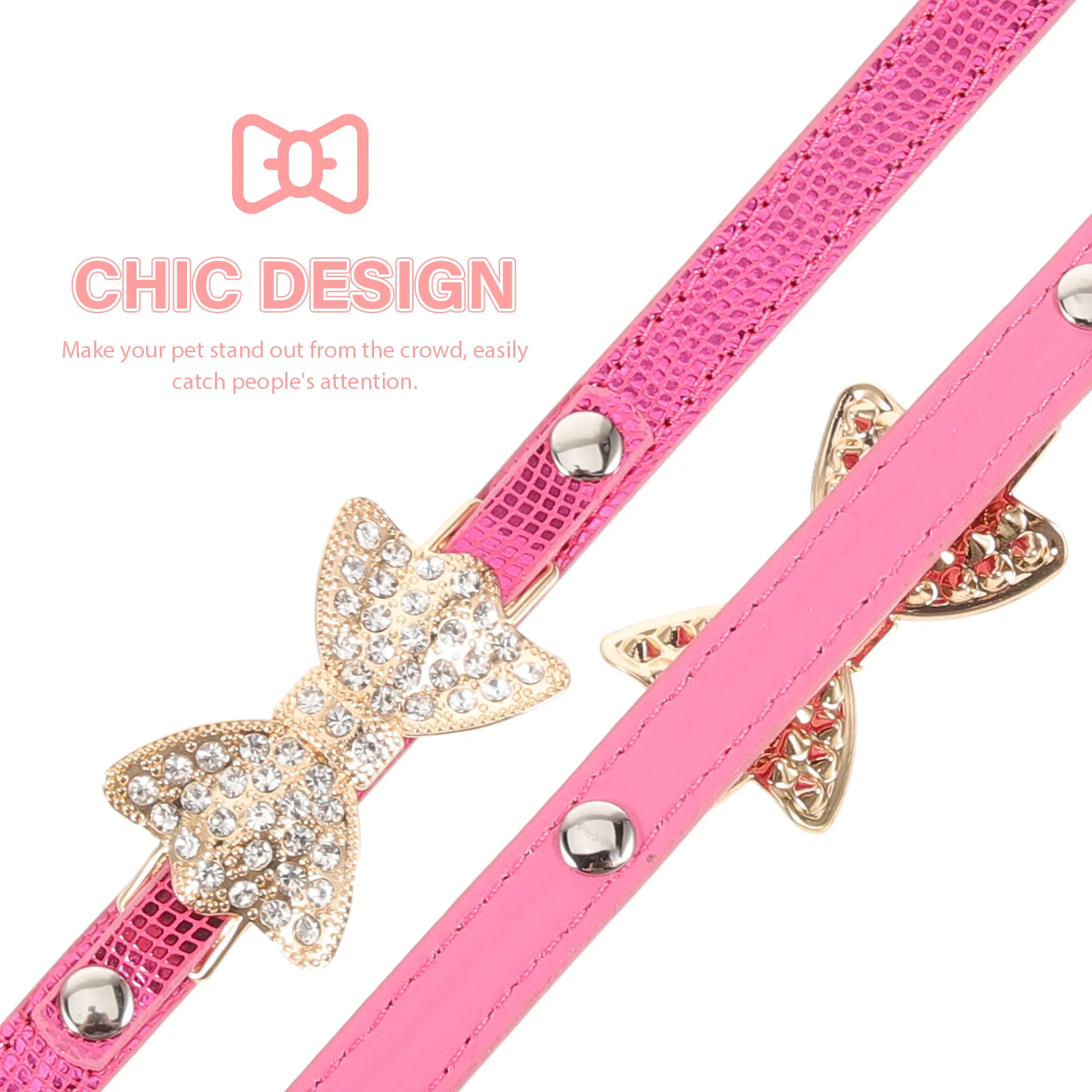 Rhinestone Bow Necklace Collars for Pets Dog Faux Jeweled Adjustable Puppy Rosy Girl
Rhinestone Bow Necklace Collars for Pets Dog Faux Jeweled Adjustable Puppy Rosy Girl