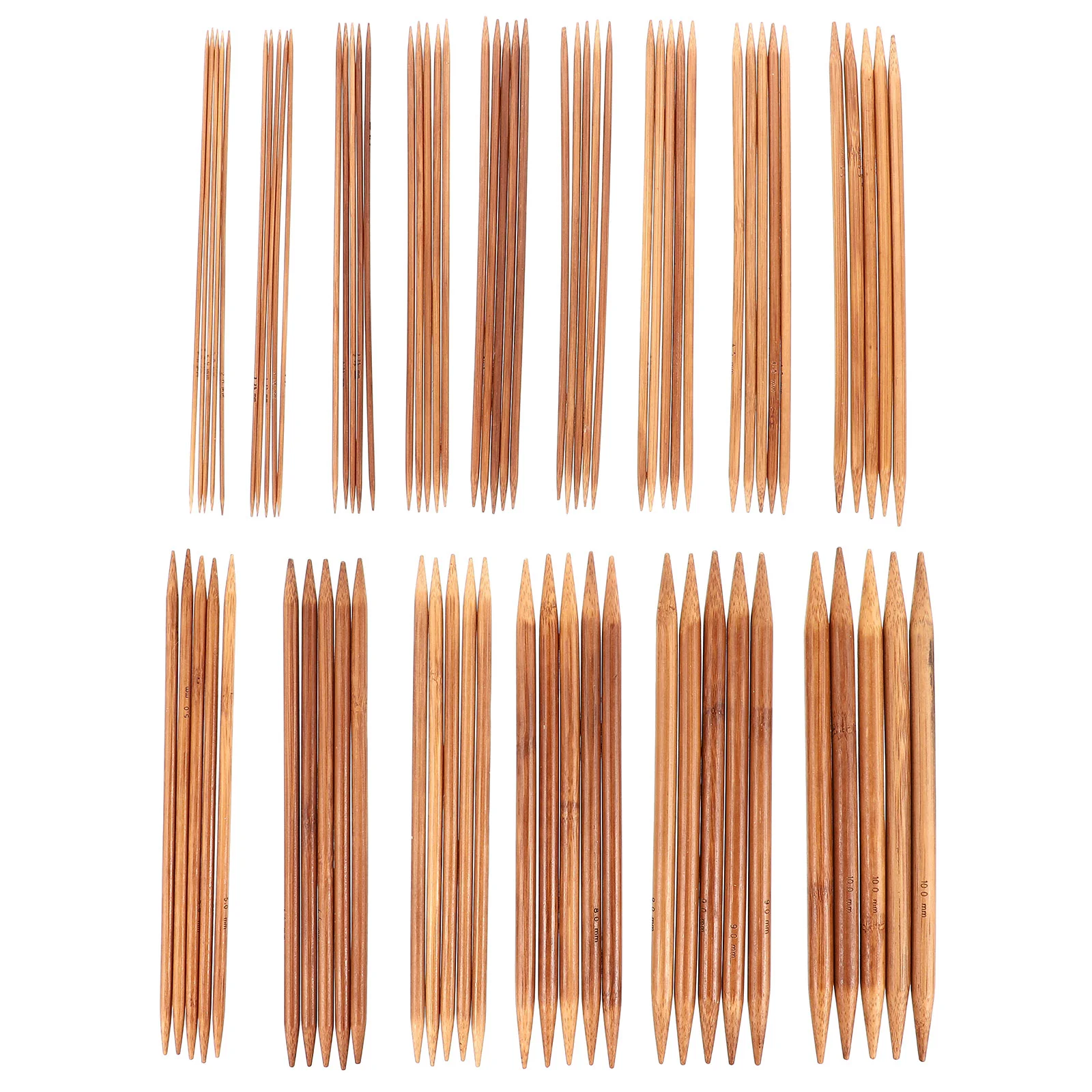 75 Pcs Knitting Needle Set Carbonized Wood Double End Crochet Hook Pointed Needles Handmade Scarf Sweater Yarn
75 Pcs Knitting Needle Set Carbonized Wood Double End Crochet Hook Pointed Needles Handmade Scarf Sweater Yarn