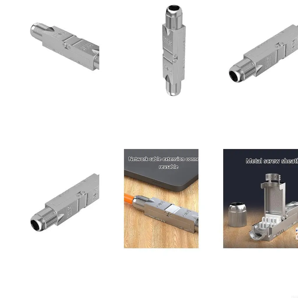 193A Shielded RJ45 Coupler Ethernet Cable Extender Connectors Compatible for Cat7/Cat6A Cables, Not Required Crimping Tool
193A Shielded RJ45 Coupler Ethernet Cable Extender Connectors Compatible for Cat7/Cat6A Cables, Not Required Crimping Tool
