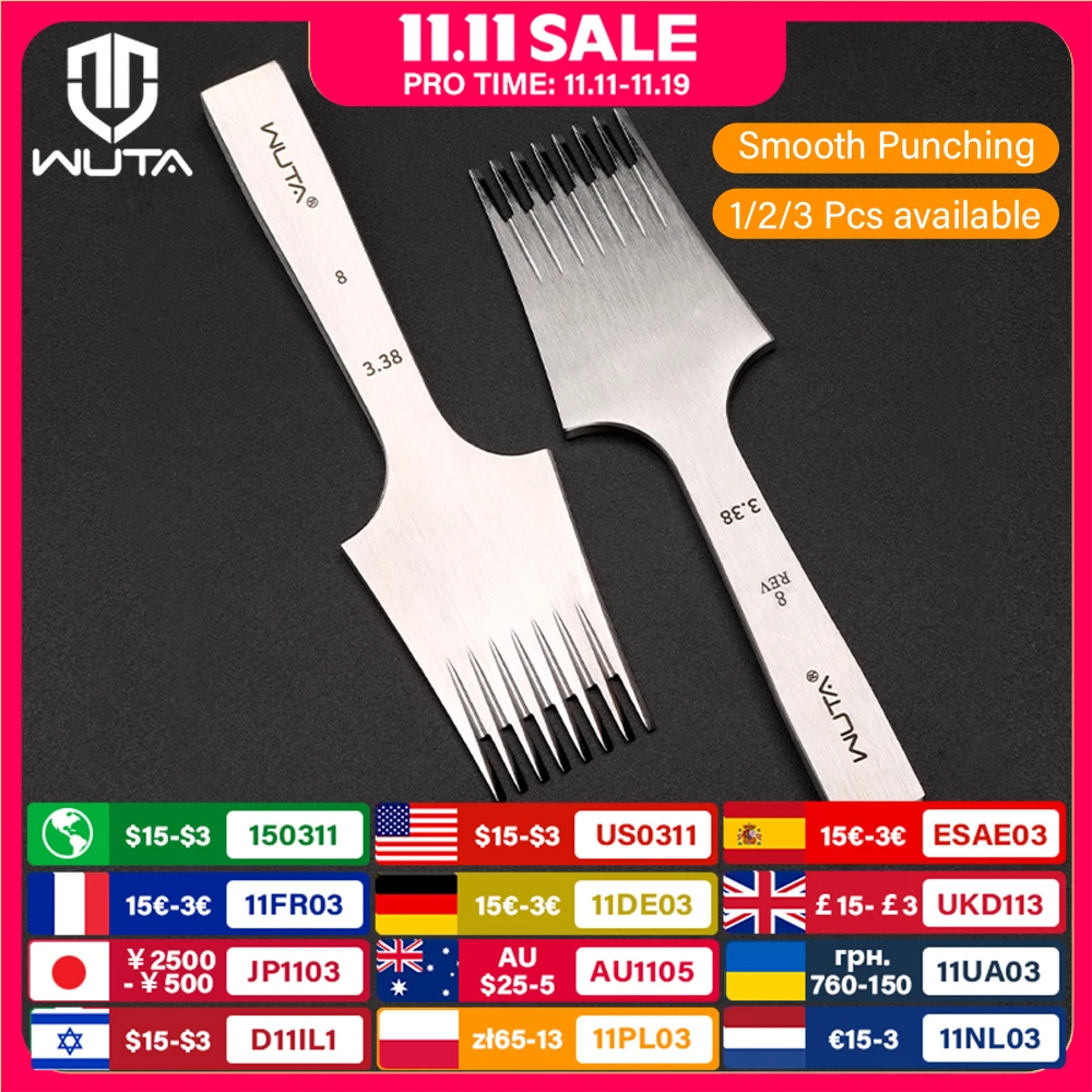 WTA 1шт Новое высококачественное острое кожаное долото пробойник для кожи во французском стиле полировка,пробойники для кожи,пресс дырокол для кожи, инструменты для кожи, кожевенное ремесло-2,7/3,0/3,38/3,85 мм
WTA 1шт Новое высококачественное острое кожаное долото пробойник для кожи во французском стиле полировка,пробойники для кожи,пресс дырокол для кожи, инструменты для кожи, кожевенное ремесло-2,7/3,0/3,38/3,85 мм