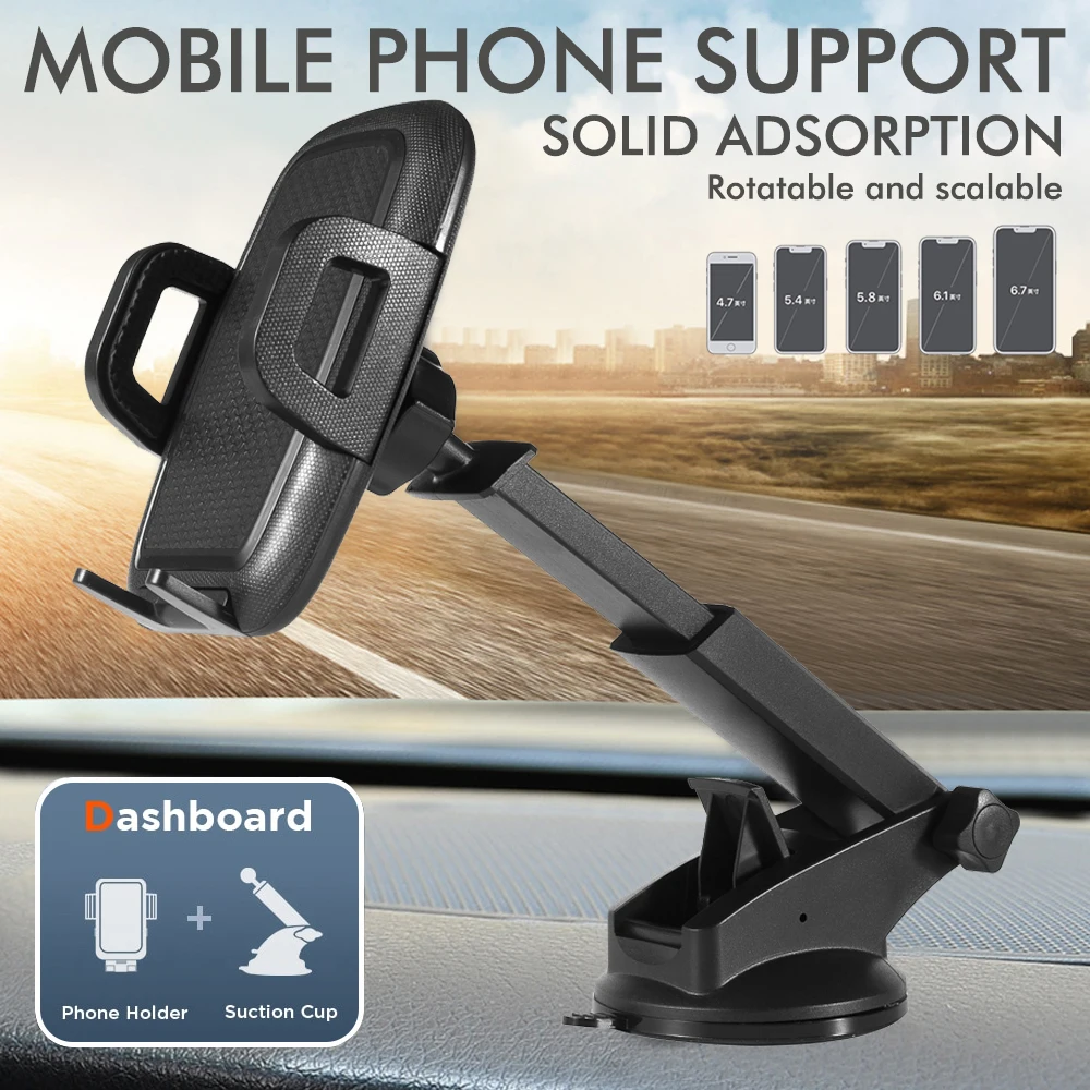 Держатель для телефона на приборную панель автомобиля с присоской, поворот на 360° ° Вращающаяся телескопическая универсальная автомобильная подставка для телефона для iPhone и Android
Держатель для телефона на приборную панель автомобиля с присоской, поворот на 360° ° Вращающаяся телескопическая универсальная автомобильная подставка для телефона для iPhone и Android